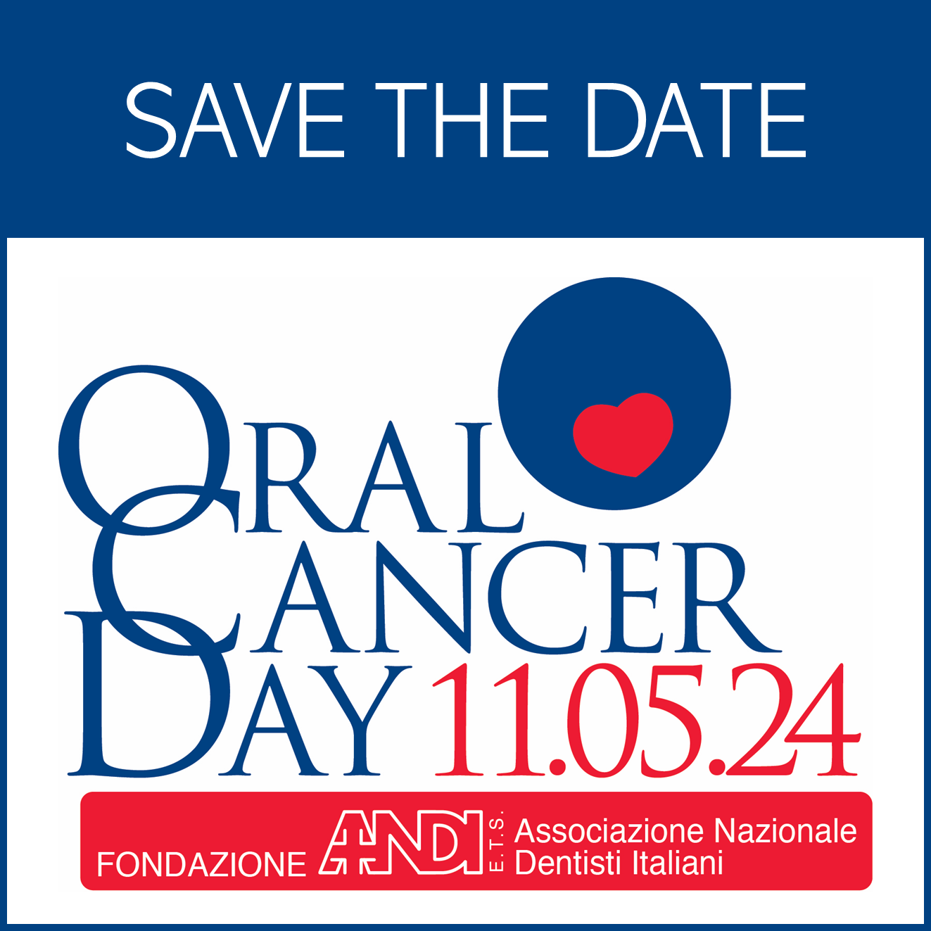 Sabato 11 maggio torna l’Oral Cancer Day!